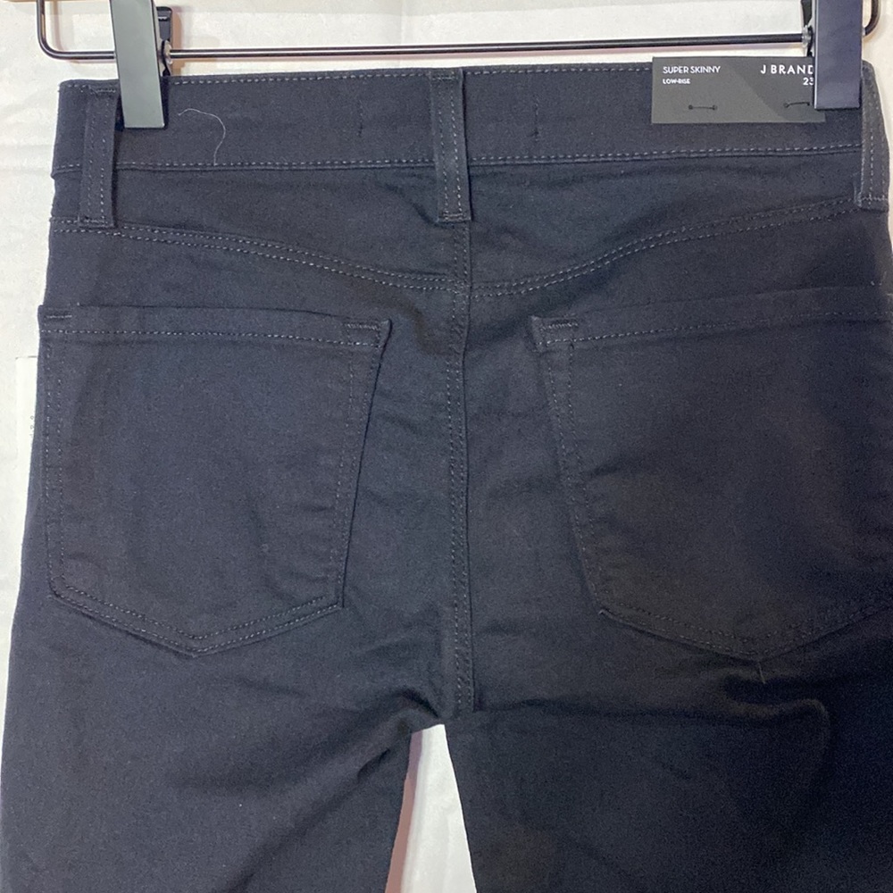NWT!! J Brand Pitch Super Skinny Low Rise Black Pant Jeans Size 23 - Picture 8 of 9
